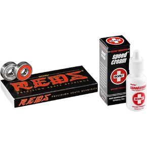 Bones Bearings Reds Bearings 8 Pack w/Speed Cream