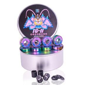 BRAVORD TG11 Skateboard Bearings, Highly-Precise Bearings for Skateboards,Cruisers,Longboards, Pack of 8