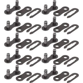 VGEBY Chain Master Link, 10 Set Heavy Duty Durable Steel 410 Chain Master Link, Lightweight Easy to Install Bike Chain Connector Link Bicycle Motorcycle ATV Dirt Bike Accessory 410 Master Link