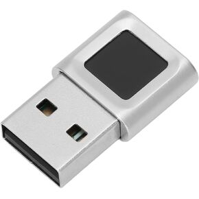 USB Fingerprint Key Reader, Hello Fingerprint Scanner, 360 Degree Touch Speedy Matching, Anti Spoofing Fingerprint Sensor for PC Windows