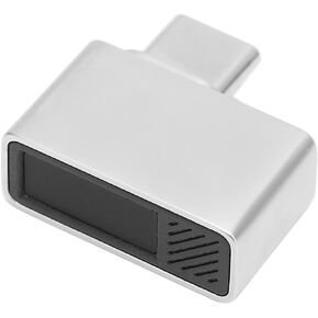 Fingerprint Reader, USB Windows Hello Fingerprint Reader for PC or Laptop, Fingerprint Reader Type C 0.5s Recognition 360 Degree Detection Laptop Fingerprint Reader for Win7 for Win8 for Win10