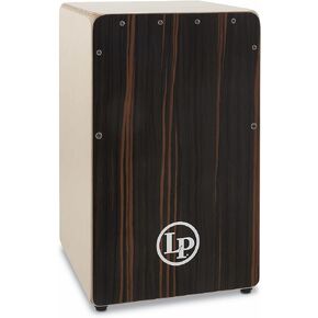 Latin Percussion Woodshop Cajon, Rare Ebony, 19" x 11-1/2" x 11-3/4" (LP1491RE)