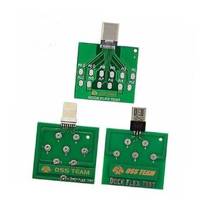 3Pcs/Set Mobile Phone Battery Power Charging Dock Flex Tester Repair Tool for Android Type C Testing Tool Set