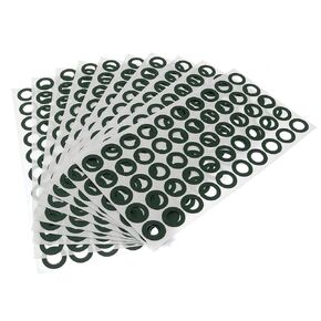 Maxmoral 500PCS 18650 Lithium Battery Insulator Ring Hollow Paper Pad Electrical Insulation Ring Adhesive Cardboard Sticker