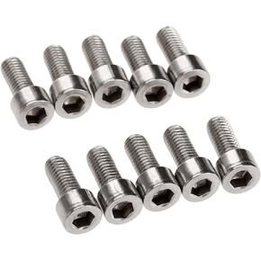 10Pcs Bike Water Bottle Cage Bolts Holder Screws M5 Inner Rack Hexagon Stainless Steel Screws