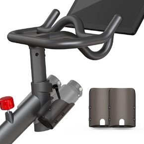 Larger Water Bottle Holder for Peloton Bike, Large Capacity Bike Cup Holder Replacement, Pack of 2 (NOT Compatible with Peloton Bike+) - Grey