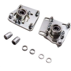 Maxpeedingrods Coilovers Camber Plates Adjustable Front Upper Mount for Ford Mustang 1994-2004 2PC Top Mount Camber Plate Silver