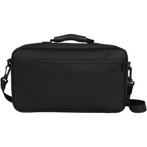 ERINGOGO Accordion Black Tote Purse Clarinet Case Hard Shell - 600D Water-resistant Oboe Carrying Bag with External Pocket, Adjustable Strap, 14.5 X 9 Inch Black Tote Purse