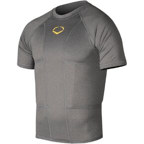 EvoShield Adult Performance Rib Shirt and Shields - Grey, X-Large