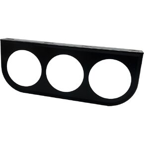 SREUOIL Black 3 Hole Triple Gauge Mounting Bracket Pod Holder Fits Any Mounts 2-1/16" (52mm) Gauges to Vehicle's Dashboard