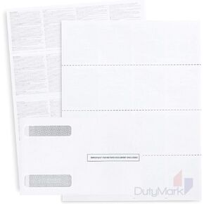 Blank W2 4-Up Horizontal Tax Forms 2023, 25 Employee Set, Designed for QuickBooks Online and Accounting Software, with Back Instructions, 25 Self Seal Envelopes Included, 4 Down Forms in Saudi Arabia