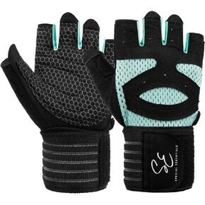 Special Essentials Workout Gloves for Men and Women, Non-Slip Weight Lifting Gloves with Padding and Wrist Strap, Gym Gloves for Training and Exercise