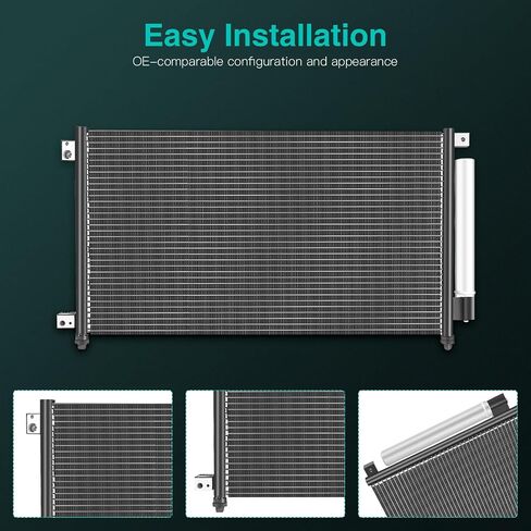 مكثف SCITOO A/C متوافق مع 2003 2004 2005 2006 2007 لهوندا Acfor Cord AC3086 HO3030131 in Saudi Arabia