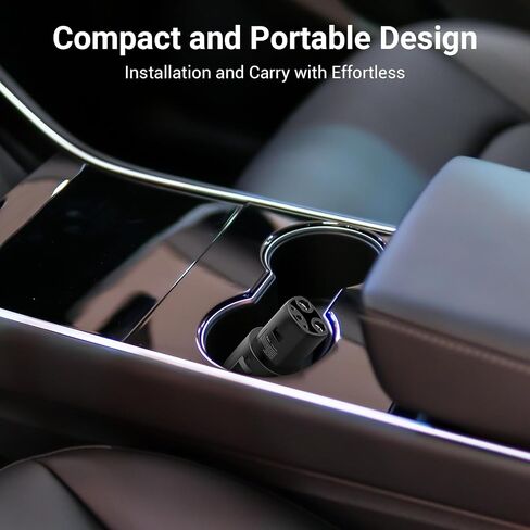 محول Tera J1772 إلى Tesla: (فقط لسيارات Tesla) ضمان 5 سنوات معتمد من لجنة الاتصالات الفيدرالية (FCC) تقرير اختبار UL 80A 240V AC J1772 محول شحن لطراز Tesla S 3 X Y ملحق محطة شحن السيارة الكهربائية in Saudi Arabia