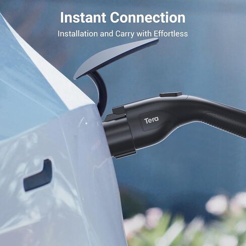 محول Tera J1772 إلى Tesla: (فقط لسيارات Tesla) ضمان 5 سنوات معتمد من لجنة الاتصالات الفيدرالية (FCC) تقرير اختبار UL 80A 240V AC J1772 محول شحن لطراز Tesla S 3 X Y ملحق محطة شحن السيارة الكهربائية in Saudi Arabia