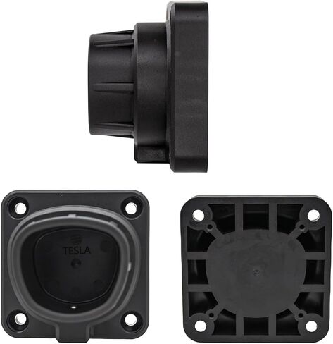 قاعدة تثبيت فوهة شاحن تيسلا، قفل آمن للتوصيل/الإخراج بيد واحدة، شديد التحمل مع نايلون وأضلاع معززة، ملحق تثبيت على الحائط خارجي/داخلي طراز Tesla X/Y/3/S in Kuwait