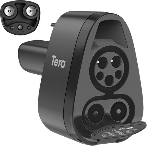 محول Tera CCS1 & J1772 إلى Tesla: فقط لسيارات Tesla، 2 في 1 DC & AC إلى Tesla Model S 3 X Y شحن سريع مع صمام دعم إغلاق تلقائي مستوى 1 2 3 ملحق محطة شحن السيارة الكهربائية in Kuwait