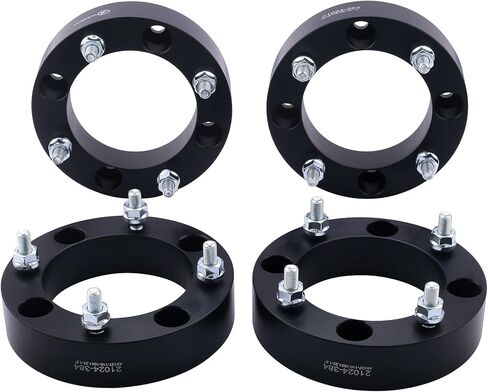 VLAOSCHI Black Forged 4x156 ATV Wheel Spacers 1 Inch with 12x1.5 Studs Compatible with Polaris 4 Lug 4/156 for 2013+ Ranger | 2014+ RZR XP 1000 | 2015+ RZR S 900 Trail 900 XC - Pack of 4 in Kuwait