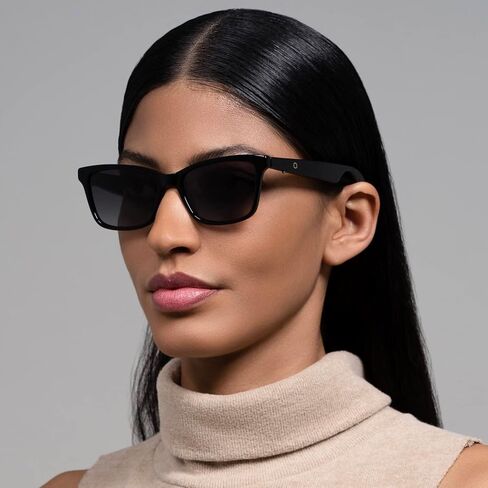 Lucyd - نظارات صوت بلوتوث - نظارات ذكية للنساء مع حماية من الضوء الأزرق - أذن مفتوحة، ميكروفونات لاسلكية لإلغاء الضوضاء، مكبر صوت رباعي الصوت متوافق مع المساعدين الصوتيين - Starlyte in Kuwait