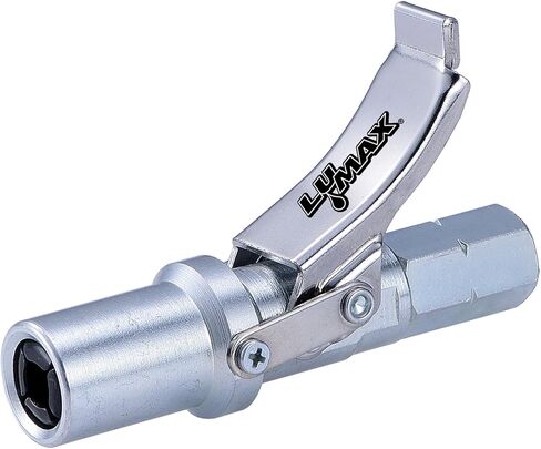 LUMAX LX-1403 Silver Heavy-Duty Quick Release Grease Coupler, 1/8" NPT, 1 Pack. Integrated Non-Return Valve enables Unit to be Disconnected Easily at pressures up to 15,000 PSI. in Saudi Arabia