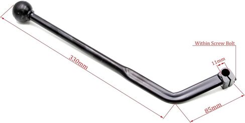 PRO BAT 135° عالمي للدراجات النارية، مقبض ناقل الحركة اليدوي، مقبض ناقل الحركة اليدوي لـ Taotao Sunl Coolster 110cc 125cc 135cc 150cc 200cc 250cc رباعية الدراجة الترابية ATV Buggy باللون الأسود in Kuwait