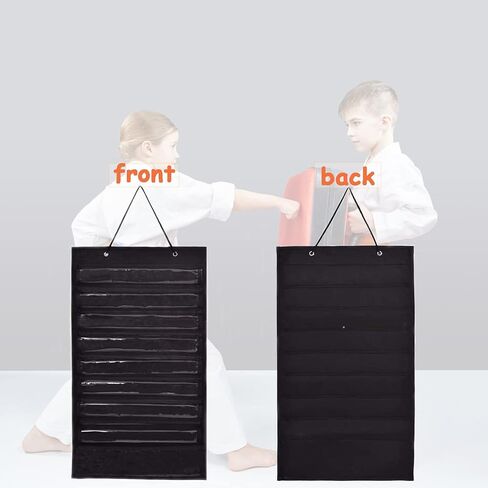ZFZGFRCS Karate Martial Arts Belts Storage Organizer- Holds 8 Karate Belts and 5 Medals, Martial Arts Taekwondo Belt Display Holder, Durable & Dust-Proof in Saudi Arabia