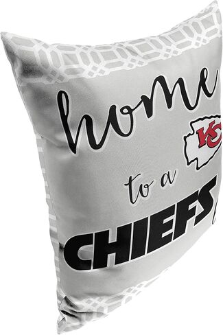 وسادة مزخرفة لمروحة Sweet Home الرسمية من Northwest NFL Kansas City Chiefs، ألوان الفريق، 15 بوصة × 12 بوصة in Saudi Arabia