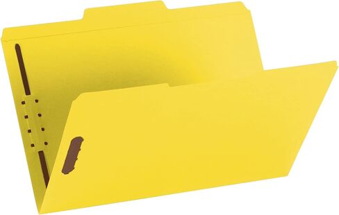مجلد ملفات Smead Fastener، 2 مثبتات، شريط مقوى 1/3 قطع، حجم قانوني، أزرق، 50 لكل صندوق (17040) in Kuwait