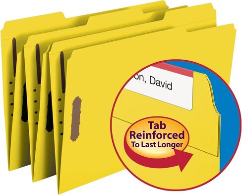 مجلد ملفات Smead Fastener، 2 مثبتات، شريط مقوى 1/3 قطع، حجم قانوني، أزرق، 50 لكل صندوق (17040) in Kuwait