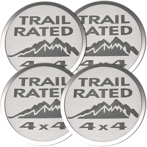 Stainless Steel Etched RUBICON Air Conditioning Vent Trim Covers 4Pc | Fits Jeep Wrangler JK 2007-2018, JL 2018-2023, & Gladiator models, RUBICON in Saudi Arabia