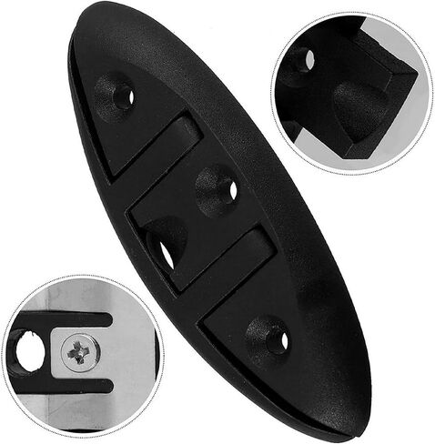 Boat Folding Cleat Flip Up Dock Cleat Durable Nylon Black Boat Cleat 5 inch with Fasteners (M6) 4 Pack in Kuwait