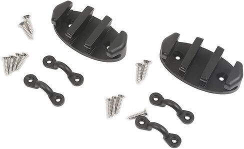 مربط مرساة من النايلون الأسود من ثورن كاياك متعرج مع وسادة للعين، عبوة من قطعتين in Kuwait