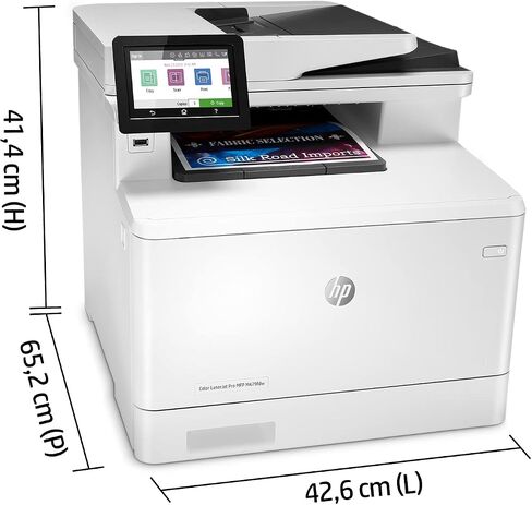HP Color LaserJet Pro MFP 4301fdn Printer, Print, scan, copy, fax, Fast speeds, Easy setup, Mobile printing, Advanced security, Best-for-small teams, 16.6 x 17.1 x 15.1 in,white in Saudi Arabia