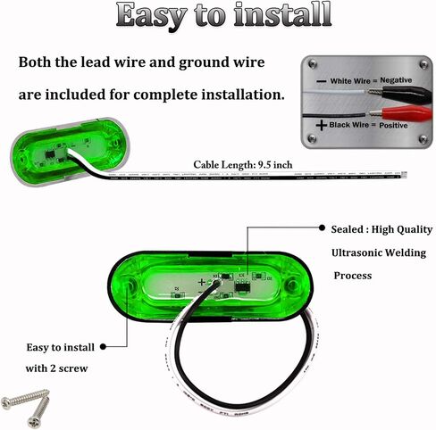 PSEQT LED Boat Navigation Lights Bow Stern Red Green Marine Strip Light Waterproof for Yacht Kayak Fishing Pontoon Sailboat Bass Boat Vessel DC 12V-24V in Saudi Arabia