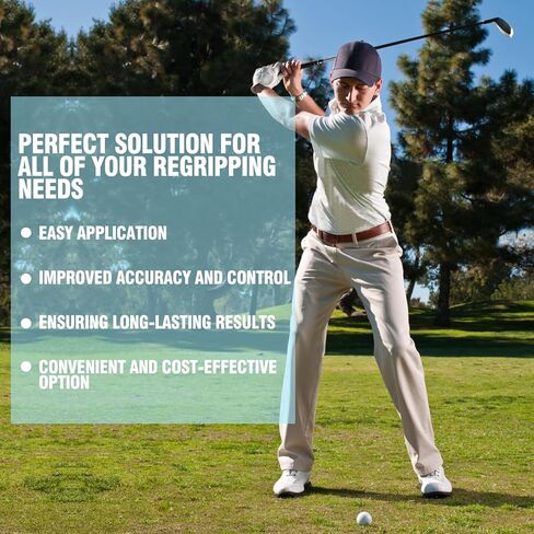 شريط ياماتو لمقبض الجولف مقاس 2 × 10 بوصة شرائط لاصقة مزدوجة الجوانب لإعادة إمساك نوادي الجولف، شريط جولف نهائي لتحسين الإمساك والتحكم in Kuwait