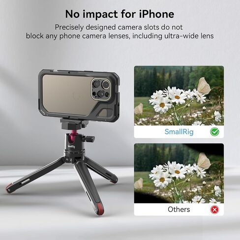 لوحة تثبيت خلفية للعدسة من سلسلة T-Smallrig لهاتف iPhone 15 Pro Cage 4396/15 Pro Max Cage 4391، قابلة للتبديل مع اللوحة الخلفية M-Mount للقفص الأصلي - 4399 in Saudi Arabia