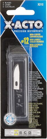 ELMERS X-Acto رقم 12 مجموعة شفرات نحت منحنية صغيرة مكونة من 5 قطع (X212) in Kuwait