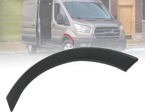 Copgge الباب الأمامي الأيمن حاجز مضيئة صب لوحة قوس العجلة جانب الركاب متوافق مع Ford Transit-150 Transit-250 Transit-350 Transit-350 HD Cargo Van 2015-2019 BK3Z61278L00AA in Saudi Arabia