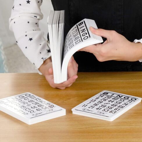 Regal Bingo - بطاقات بينجو كلاسيكية - عدد 200 بطاقة - مقاس 6.125 بوصة × 4.17 بوصة - أبيض in Saudi Arabia