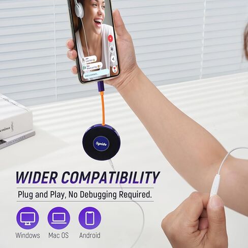 Audio Interface Portable Music Recording Audio Interface 24-bit 48 kHz Live Streaming while Charging Comes with Cable USB Audio Converter for iPhone, iPad, Android, Mac and PC in Kuwait