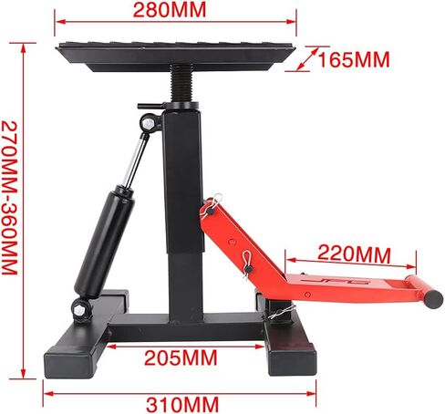 حامل رفع الدراجة الترابية للدراجة النارية - رفع هيدروليكي قابل للتعديل لتوفير الجهد، حامل رفع ارتفاع الطاولة in Kuwait