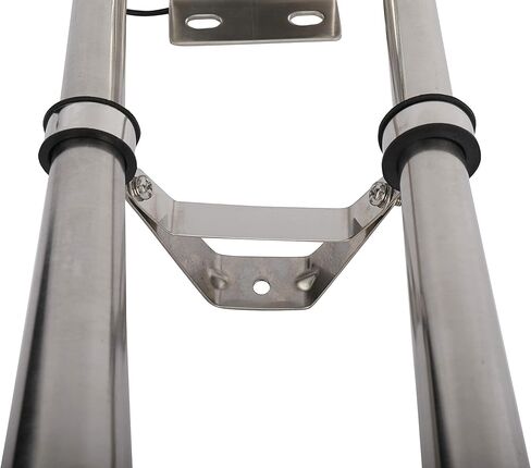 WerkWeit Dual Boat Horns12V Marine Boat Trumpet Horn Polished Stainless Steel Marine Horn, Low and High Tone, with Stainless Steel Adjustable Trumpet Support in Kuwait