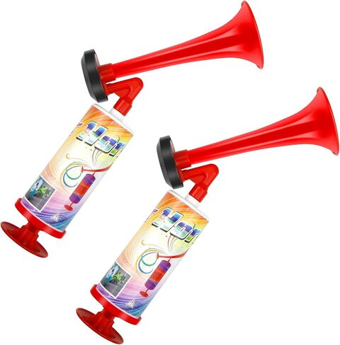 Handpush Pump Blast Air Horn，HELESIN Handheld Aluminum Air Horn, Gas Free Blow Horn Loud Sound for Emergency Warning, Boating, Camping, Party Supplies, Xmas Holiday Celebration Favors in Saudi Arabia