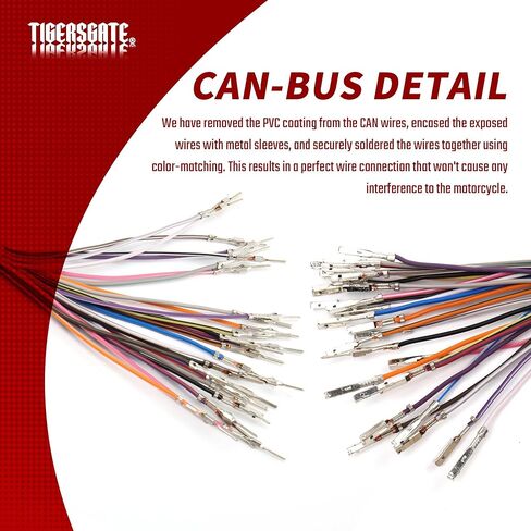 TIGERSGATE 12" Ape Hangers Cables Touring Extended Clutch Cable & CAN-Bus & TBW Wires & Brake Line for 2008-2013 Harley Touring Road King/Electra Glide/Street Glide/Road Glide with ABS,Silver in Saudi Arabia