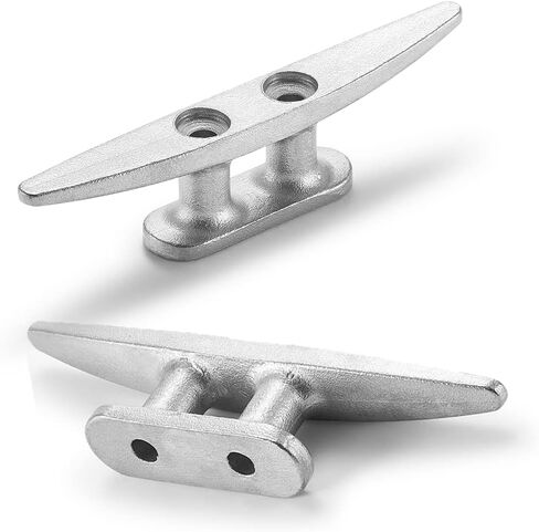 KAHACIYO 4 Inch Dock Cleat, 304 SS Boat Cleat, Rope Cleat 4/6 Pack, Nautical-Themed Wall Hooks - Ideal for Marine, Nautical Decor… in Saudi Arabia