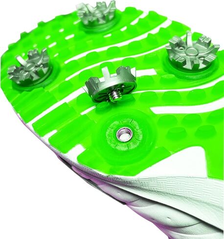 LONGKUN 28 قطعة برغي في مرابط الجولف البديلة لأحذية الجولف المسمار في مسامير الجولف لأحذية الجولف برغي معدني على مرابط الجولف مع قطعة واحدة من مفتاح مسامير الجولف (فضي) in Kuwait