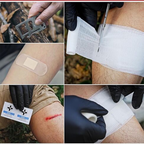 مجموعة إسعافات أولية متوسطة الحجم مكونة من 149 قطعة من RHINO RESCUE، حافظة صلبة مقاومة للماء، حقيبة مستلزمات طبية طارئة للتخييم والمشي لمسافات طويلة والسيارة والسفر والمنزل والمكتب in Kuwait