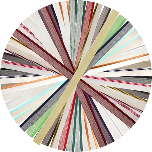 48 Pcs Book Binding Headbands, Bookbinding Endbands, Cotton Book Binding Cloth Kits, Book Binding Materials Kit for Beginners DIY Book Decor Repair Kit, Book Binding Kit Supplies, 11.8x0.5 Inch in Kuwait