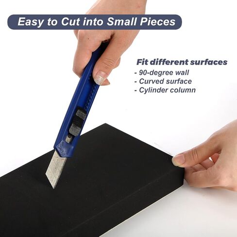 ZOOFOX 6 عبوات من واقي جدار المرآب، واقي ممتص الصدمات لحافة باب السيارة، وسادة إسفنجية EVA ذاتية اللصق للمستودعات الضيقة للمساعدة في وقوف السيارات، 16 بوصة × 4.9 بوصة × 1.2 بوصة in Kuwait