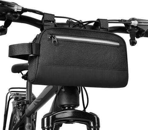Bike Handlebar Bag Professional Waterproof Bike Crossbar Front Bag Bicycle Basket Frame Bags for Road Mountain Bicycle Outdoor Cycling Travel Hiking in Saudi Arabia